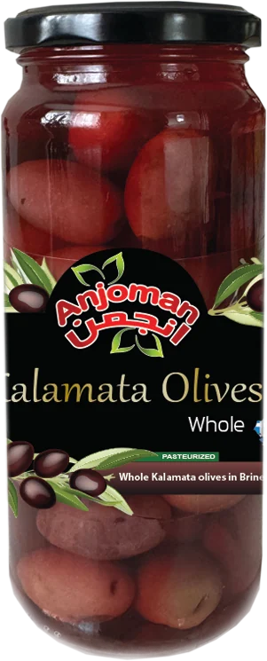 Jar of whole Kalamata olives